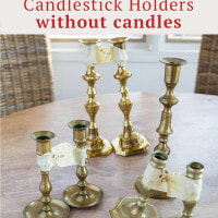 Cómo utilizar candelabros sin velas a la hora de decorar la casa.