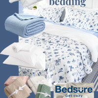 ¿Es buena la ropa de cama Bedsure? Sí. Lea más sobre estos artículos de ropa de cama azules y blancos disponibles para comprar en Amazon.